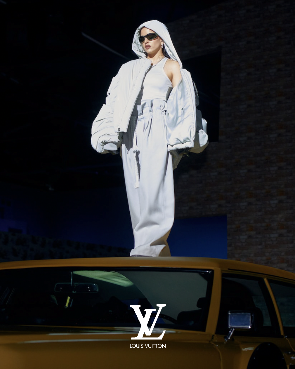 Rosalía at the Louis Vuitton Menswear Fall 2023 Show